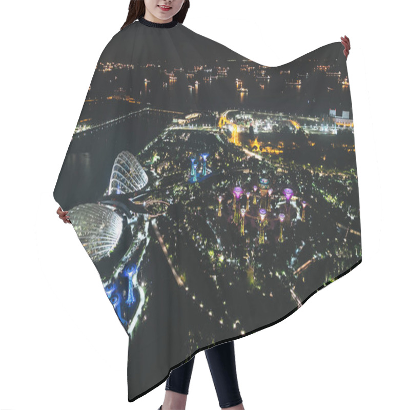 Personality  City At Night Hair Cutting Cape