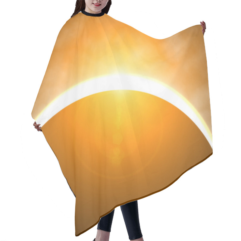 Personality  Beautiful Solar Eclipse Hair Cutting Cape