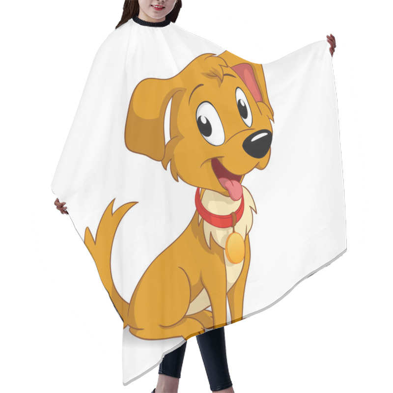 Personality  Cute Cartoon Vector Puppy Dog Hair Cutting Cape