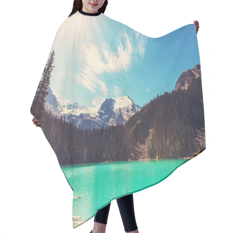 Personality  Joffre Lake In Canada Hair Cutting Cape