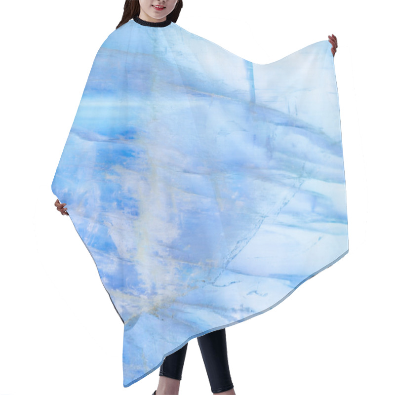 Personality  Background From Moonstone Gem Stone Blue Sheen Hair Cutting Cape