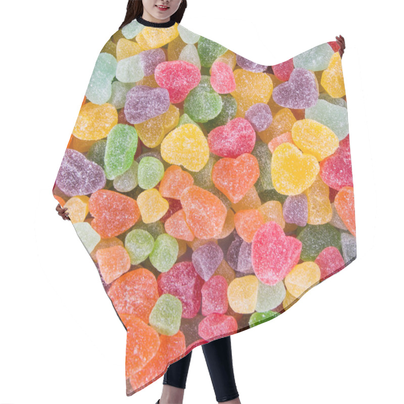 Personality  Candies. Jelly Candies On A Background. Jelly Candies On A Backg Hair Cutting Cape