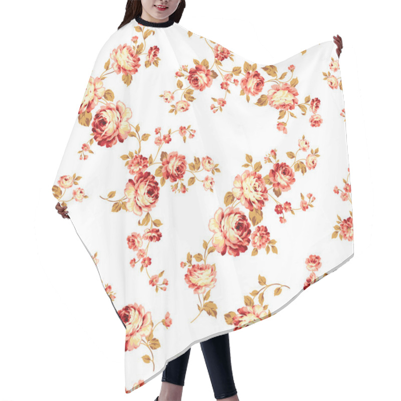 Personality  Rose Flower Pattern, Hair Cutting Cape