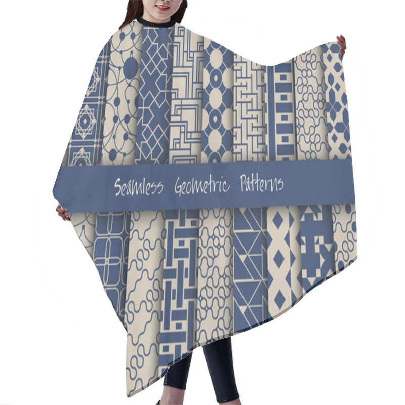 Personality  Seamless Geometric Patterns Hair Cutting Cape