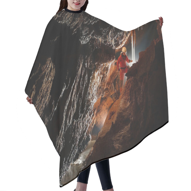 Personality  Cave Explorer, Speleologist Exploring The Underground Hair Cutting Cape