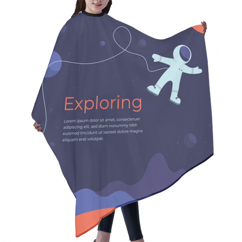 Personality  Illustration About Exploring The Space Hair Cutting Cape