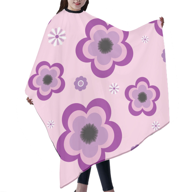 Personality  Pansy Tile Hair Cutting Cape