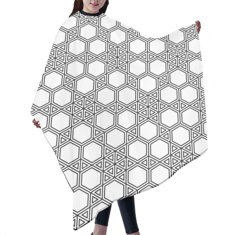 Personality  Abstract Geometric Hipster Fashion Pillow Pattern Hair Cutting Cape