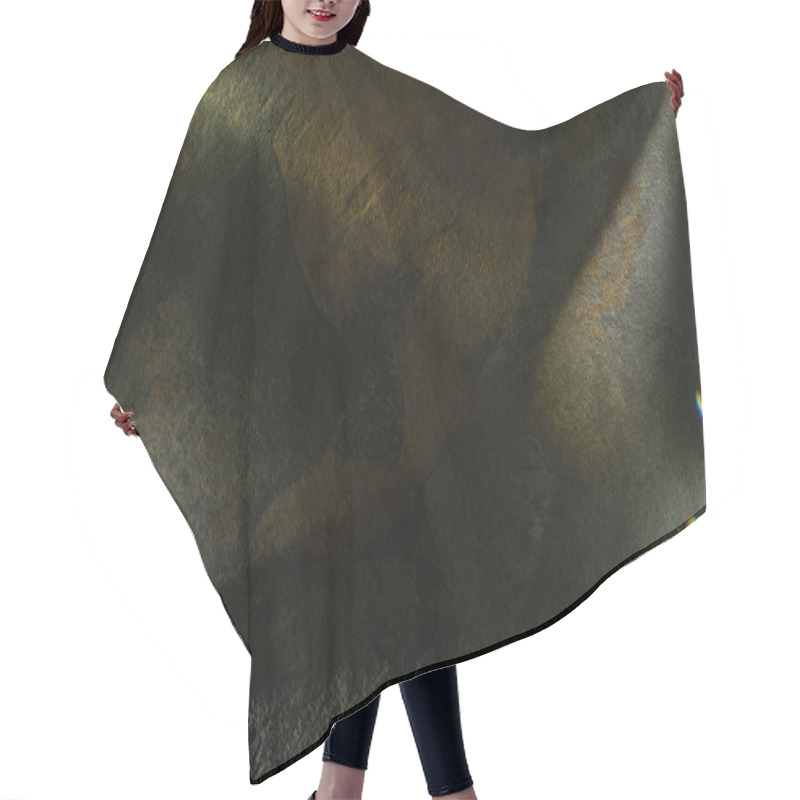 Personality  Light Prism With Beams On Dark Stone Texture Background Hair Cutting Cape