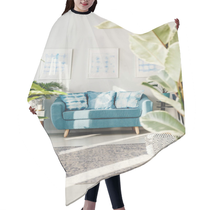 Personality  Floral Living Room Interior Hair Cutting Cape