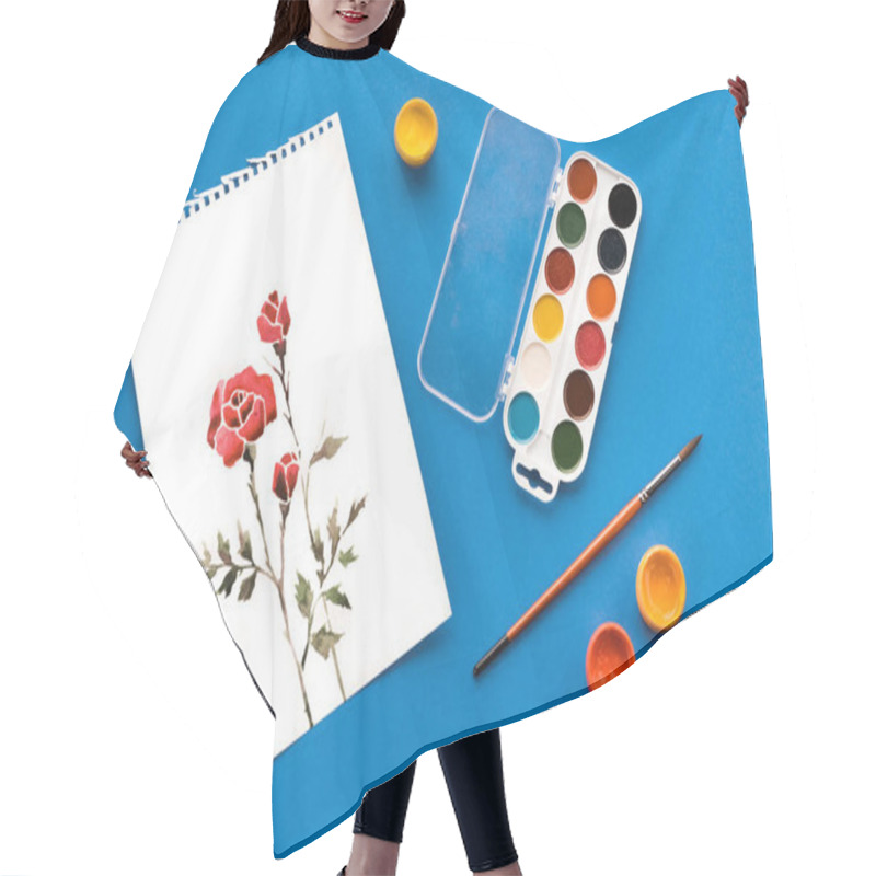 Personality  Drawing, Paints And Brush Hair Cutting Cape