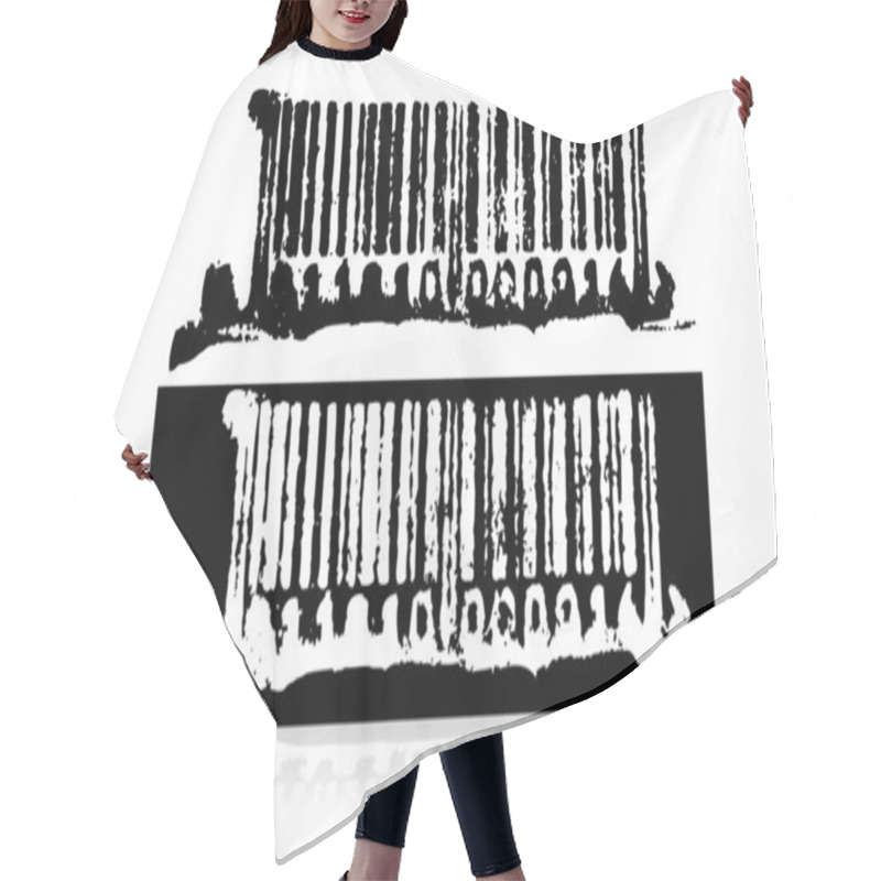 Personality  Barcode Hair Cutting Cape