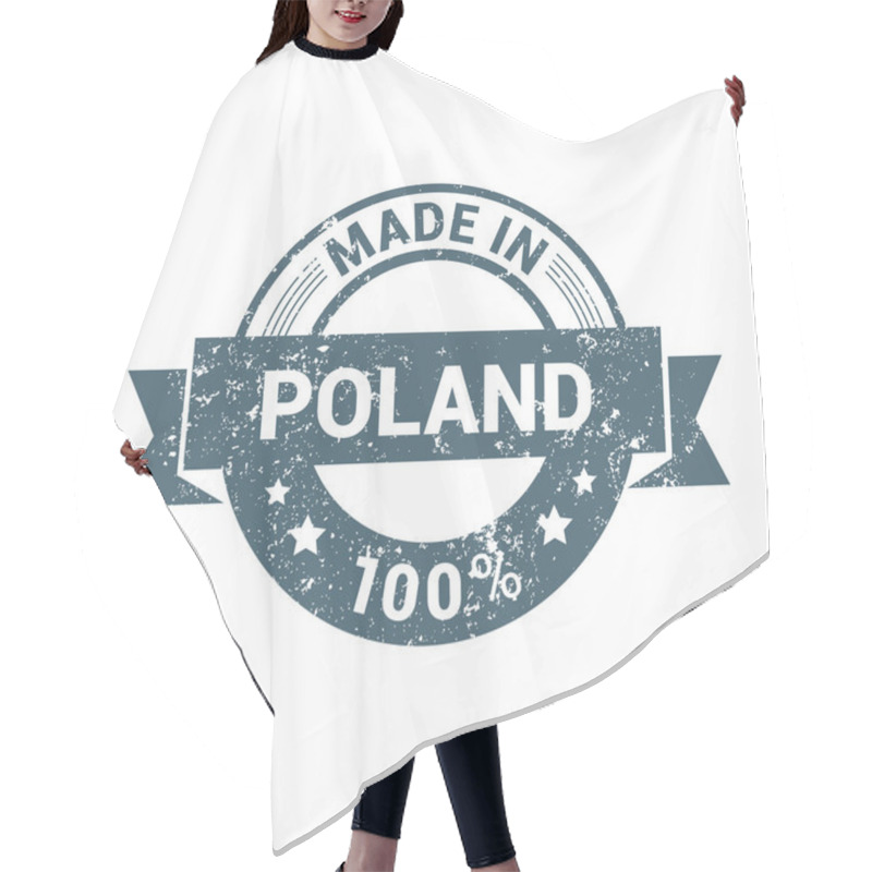 Personality  Made In Poland - Round Rubber Stamp Hair Cutting Cape