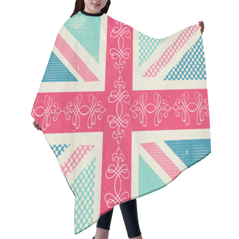 Personality  Union Jack  Pattern Hair Cutting Cape