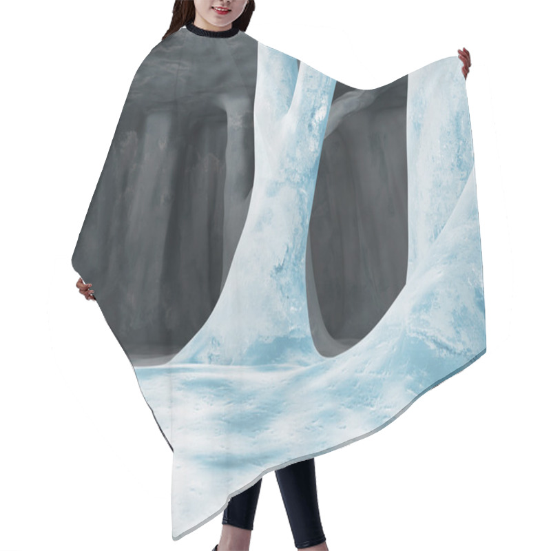 Personality  Blue Ice Cave Hair Cutting Cape