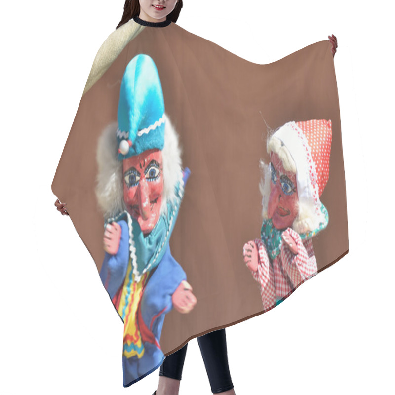 Personality  Punch And Judy Puppet Show Hair Cutting Cape