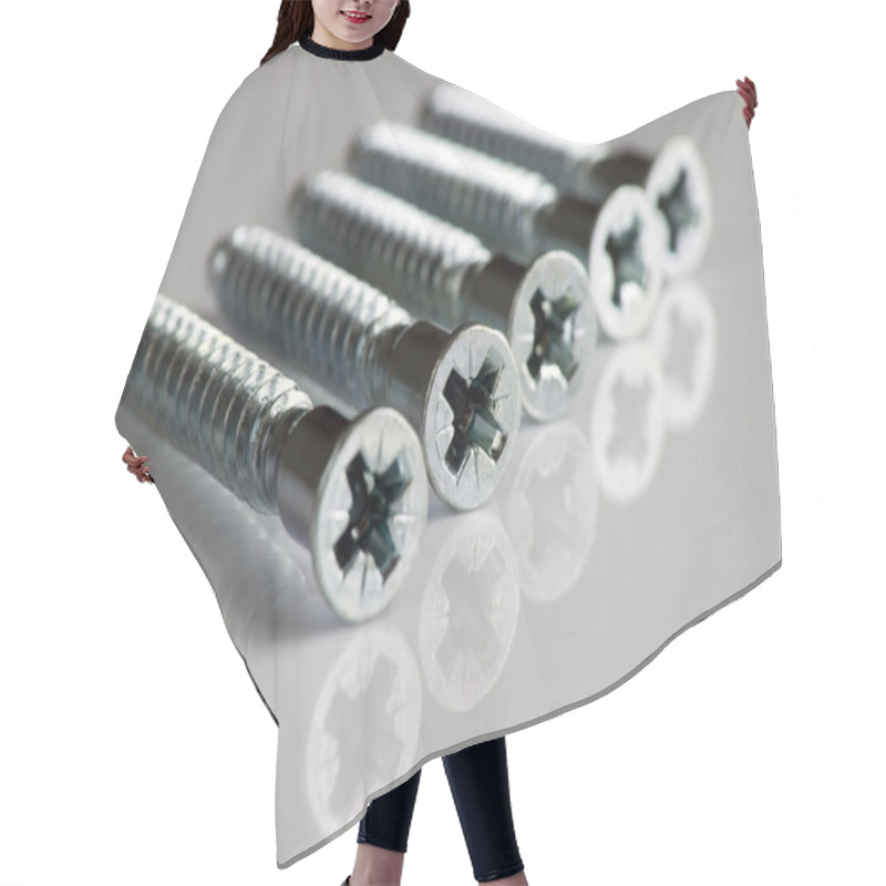 Personality  Screws Hair Cutting Cape