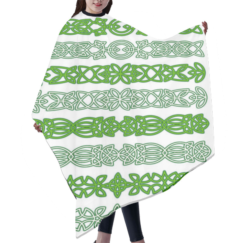 Personality  Green Celtic Ornament Elements Hair Cutting Cape