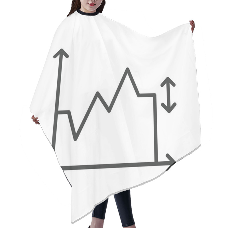 Personality  Trend Prediction, Icon In Line Design. Trend, Prediction, Forecast, Analysis, Future, Projection, Estimation On White Background Vector. Trend Prediction Editable Stroke Icon Hair Cutting Cape