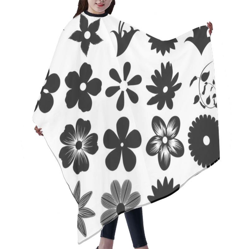 Personality  Flowers Hair Cutting Cape