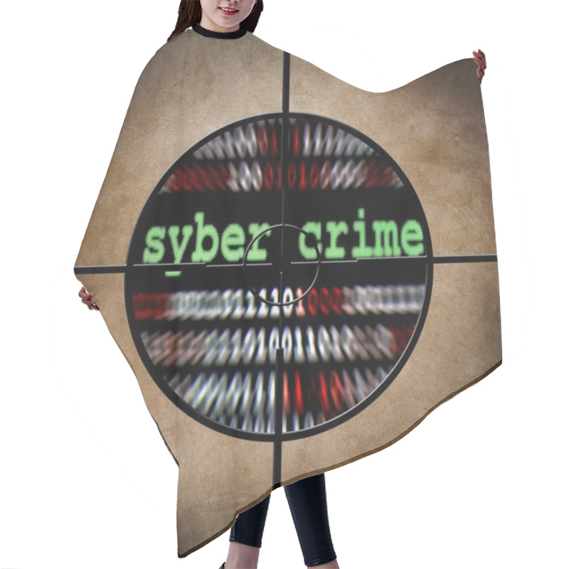 Personality  Syber Crime Target Hair Cutting Cape