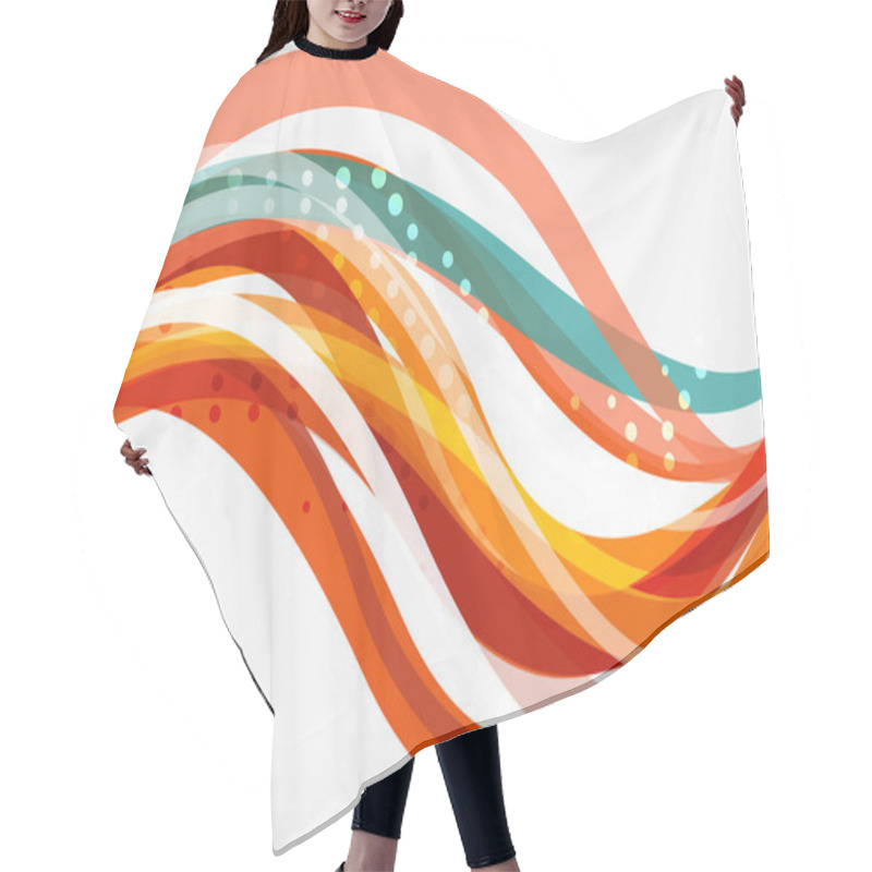 Personality  Flowing Abstract Background Hair Cutting Cape