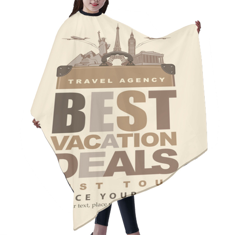 Personality  Travel Agency Hair Cutting Cape