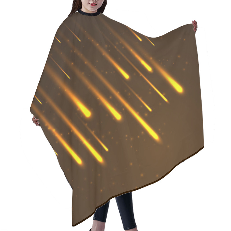 Personality  Bright Abstract Lights Background. Hair Cutting Cape