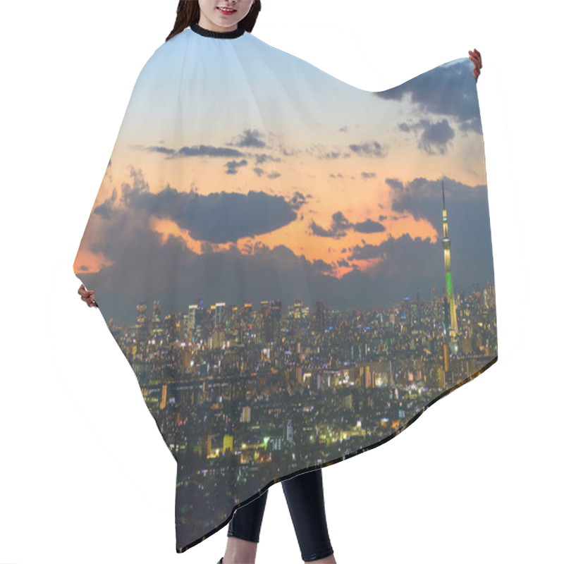 Personality  Tokyo In The Twilight Hair Cutting Cape