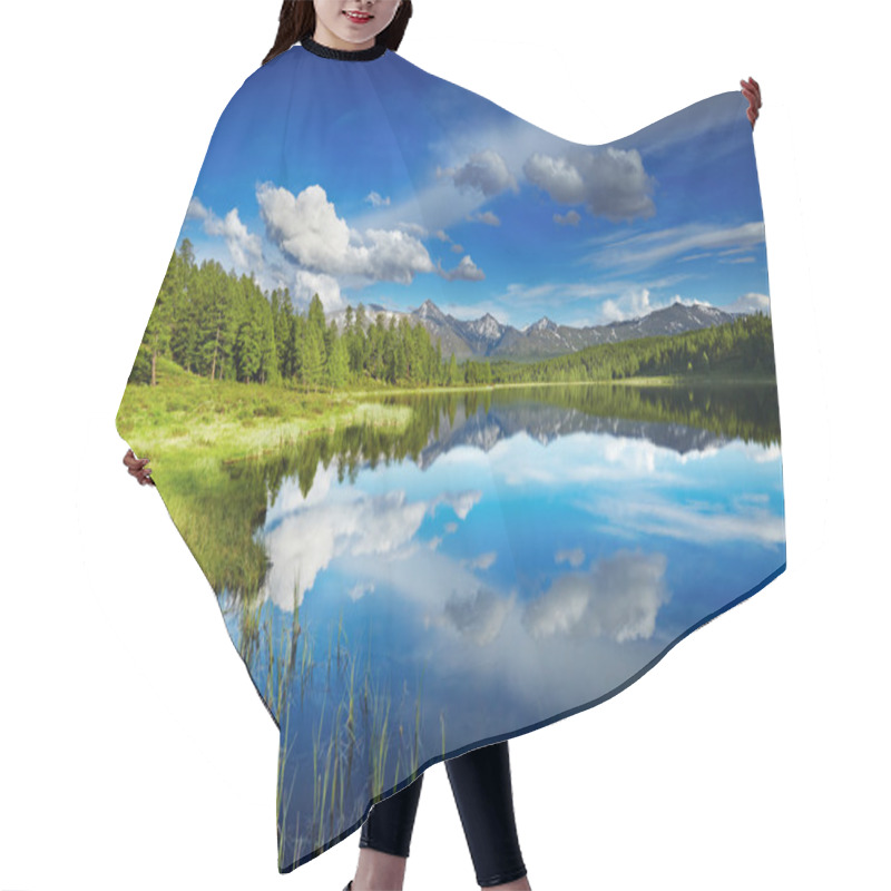 Personality  Mountain Lake Hair Cutting Cape