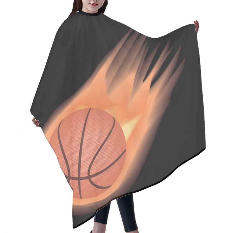 Personality  Basketball-fire Hair Cutting Cape