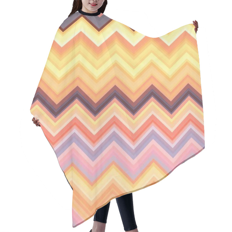 Personality  Disco Dance Party Chevron Zigzag. Art. Hair Cutting Cape