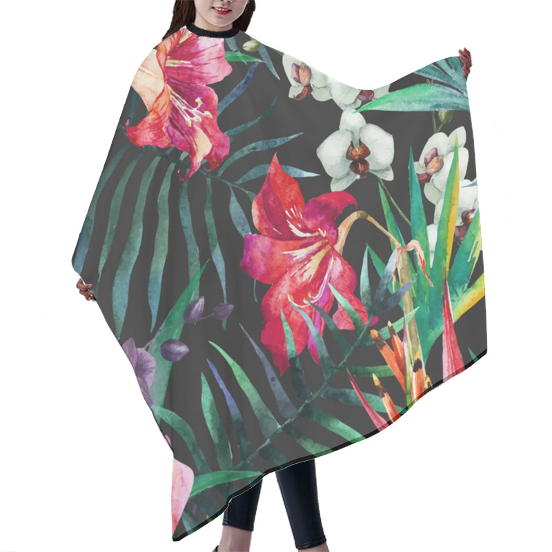 Personality  Tropical Pattern Hair Cutting Cape