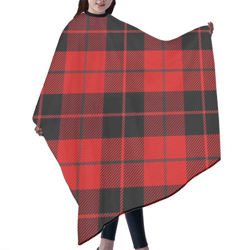 Personality  Christmas New Year Tartan. Pattern Scottish Cage Hair Cutting Cape