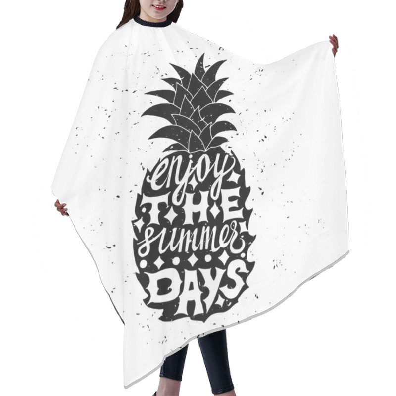 Personality  Travel Poster With Pineapple Hair Cutting Cape