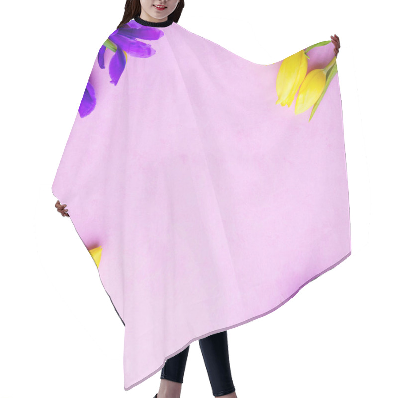 Personality  Flower Composition, Spring Welcoming Floral Template Hair Cutting Cape