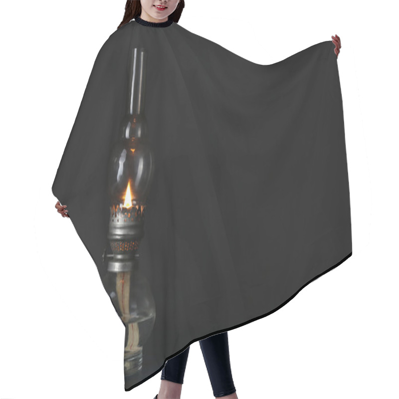 Personality  Kerosene Lamp Hair Cutting Cape