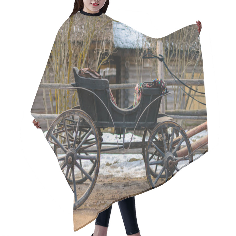 Personality  Old Carriage Retro Transport Hair Cutting Cape