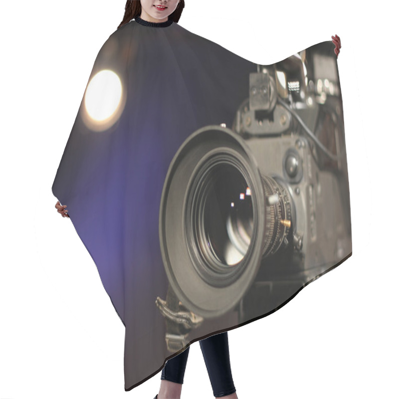 Personality  Camera In Tv Studio Hair Cutting Cape