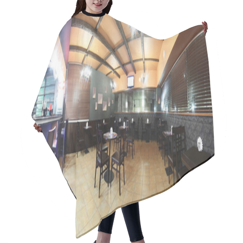 Personality  Interior Of Beautiful And Modern Billiard Hair Cutting Cape