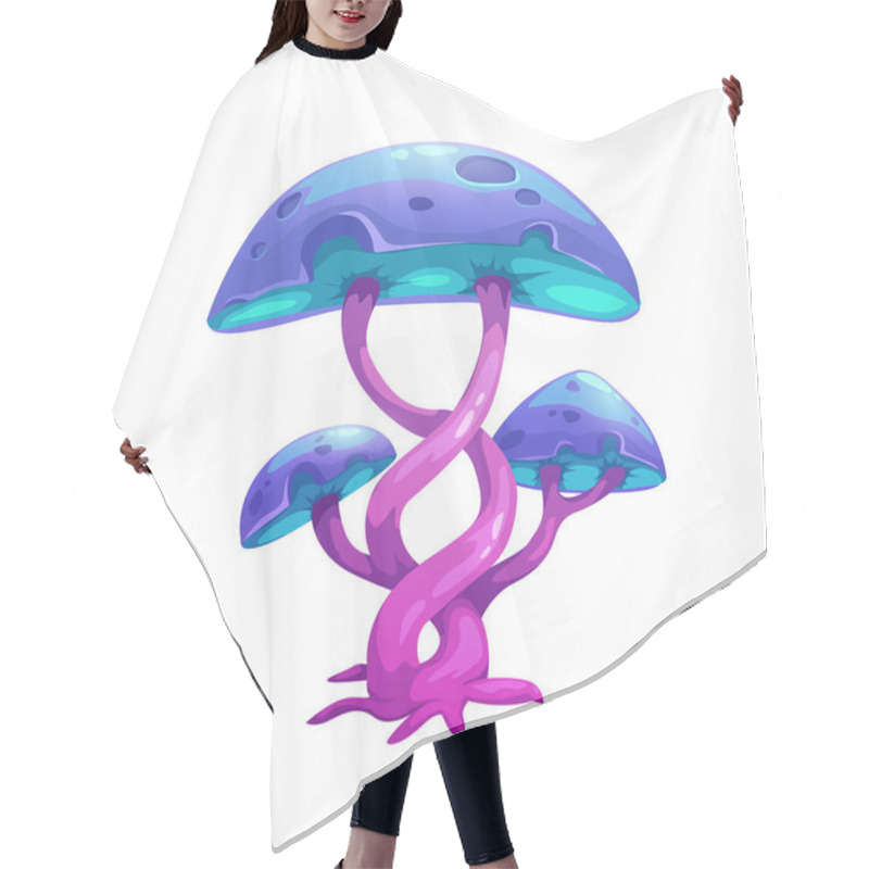 Personality  Fantasy Cartoon Mushroom. Hair Cutting Cape