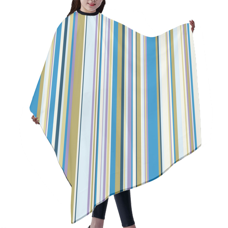 Personality  Striped Seamless Pattern Hair Cutting Cape