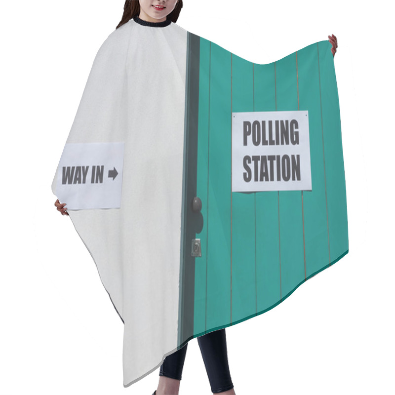 Personality  General Elections Polling Station Hair Cutting Cape