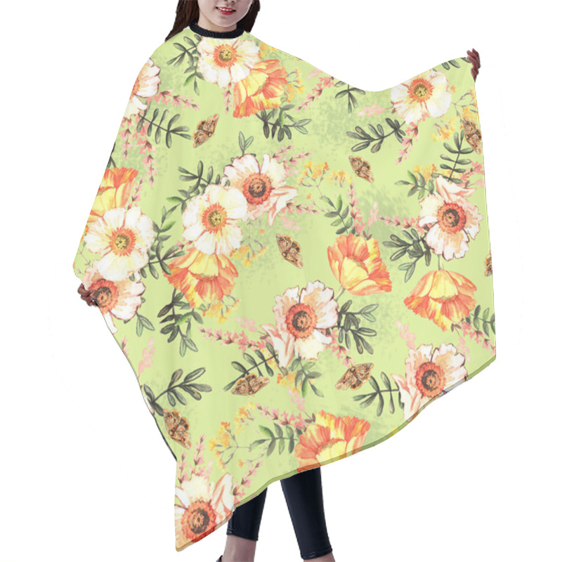 Personality  Delicate Spring Pattern With Flowers Hair Cutting Cape