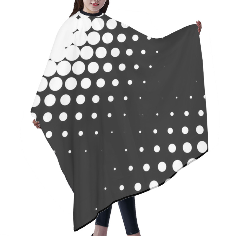 Personality  Abstract Black Circles Background Hair Cutting Cape