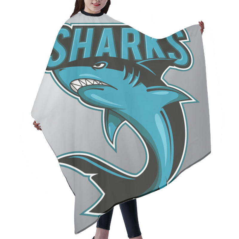 Personality  Sharks Mascot Hair Cutting Cape