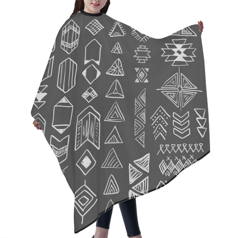 Personality  Native American Symbols Set Hair Cutting Cape