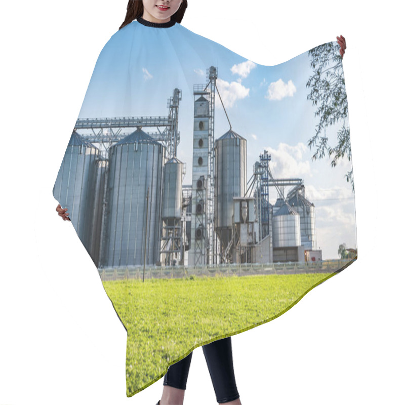 Personality  Agro-processing And Manufacturing Plant For Processing And Silver Silos For Drying Cleaning And Storage Of Agricultural Products, Flour, Cereals And Grain. Granary Elevator.  Hair Cutting Cape