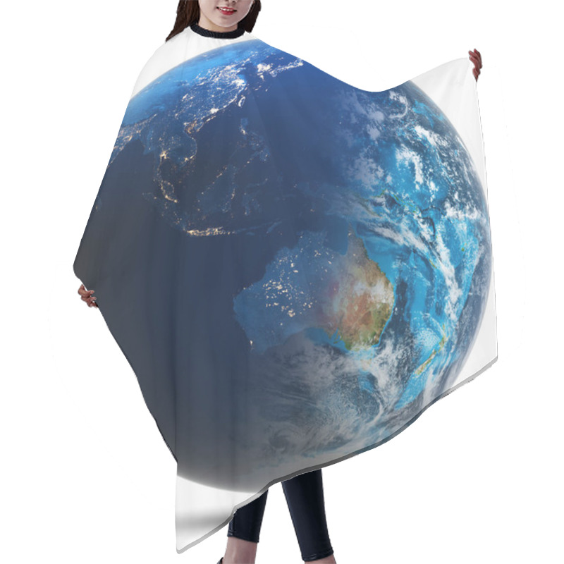 Personality  World Globe - South-East Asia, Australia. Elements Of This Image Furnished By NASA. 3d Rendering Hair Cutting Cape