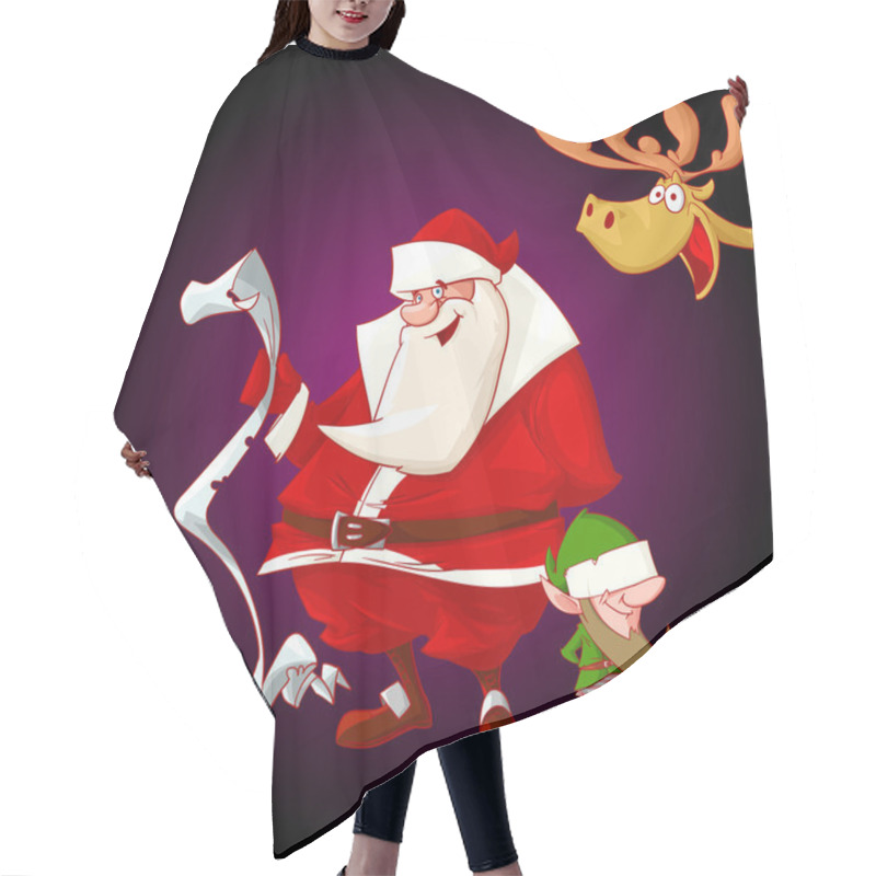 Personality  Cartoon Christmas Characters Hair Cutting Cape